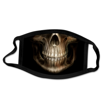black mask with white skull | SafelyDistancing