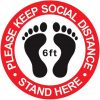 Safety distancing decal (5 pcs/set) - Image 2